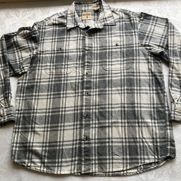 Red Head Brand Co. Grey/White Plaid Checkered Button-Up Shirt Men’s Size XL - Picture 16 of 16